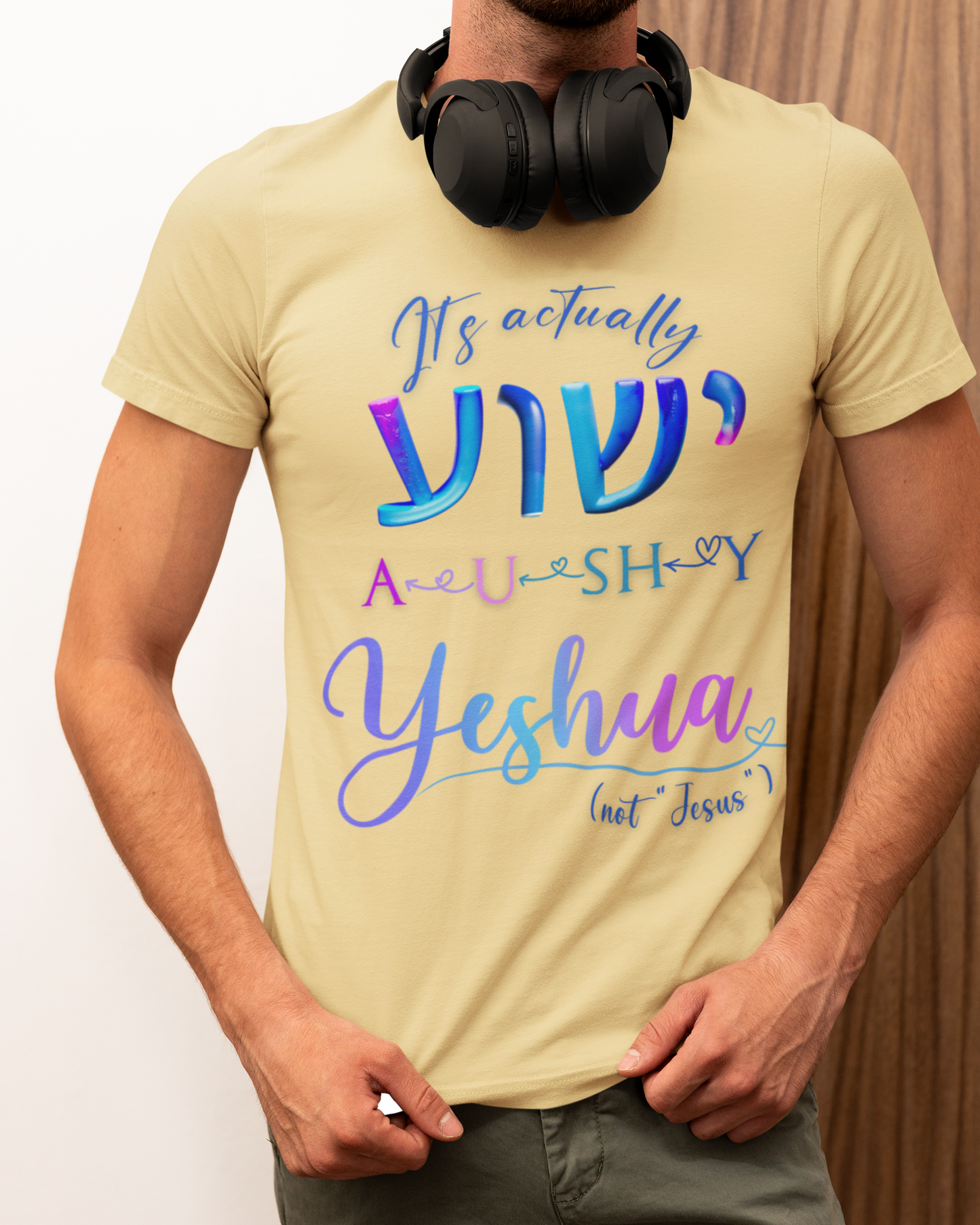 Actually YESHUA - Men's Cotton Tee Shirt