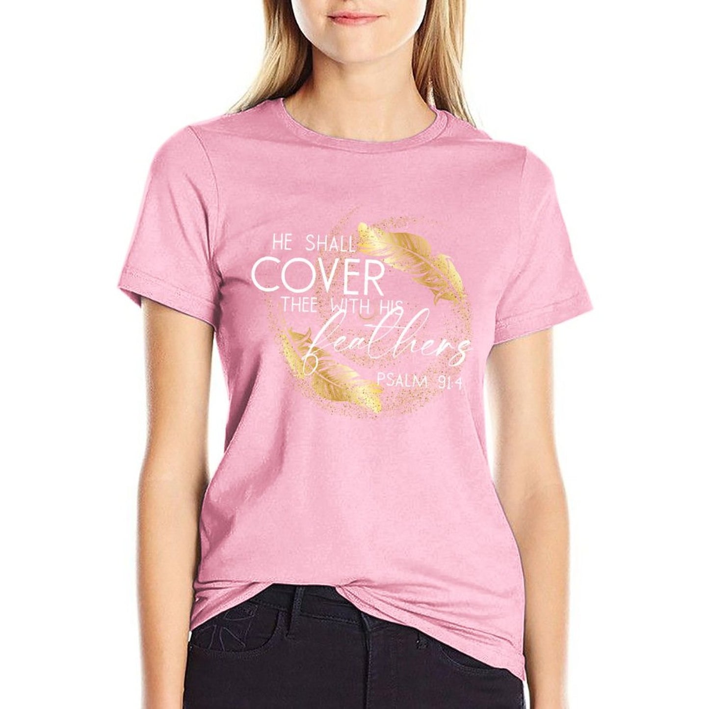 Covered in Feathers - Women's 100% Cotton Tee