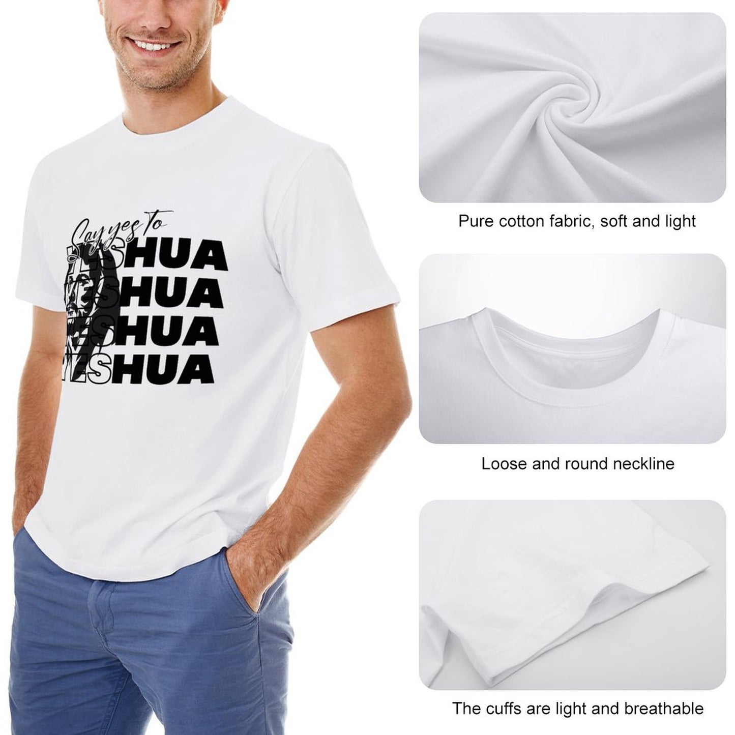 Say Yeshua - Men's Cotton Tee Shirt