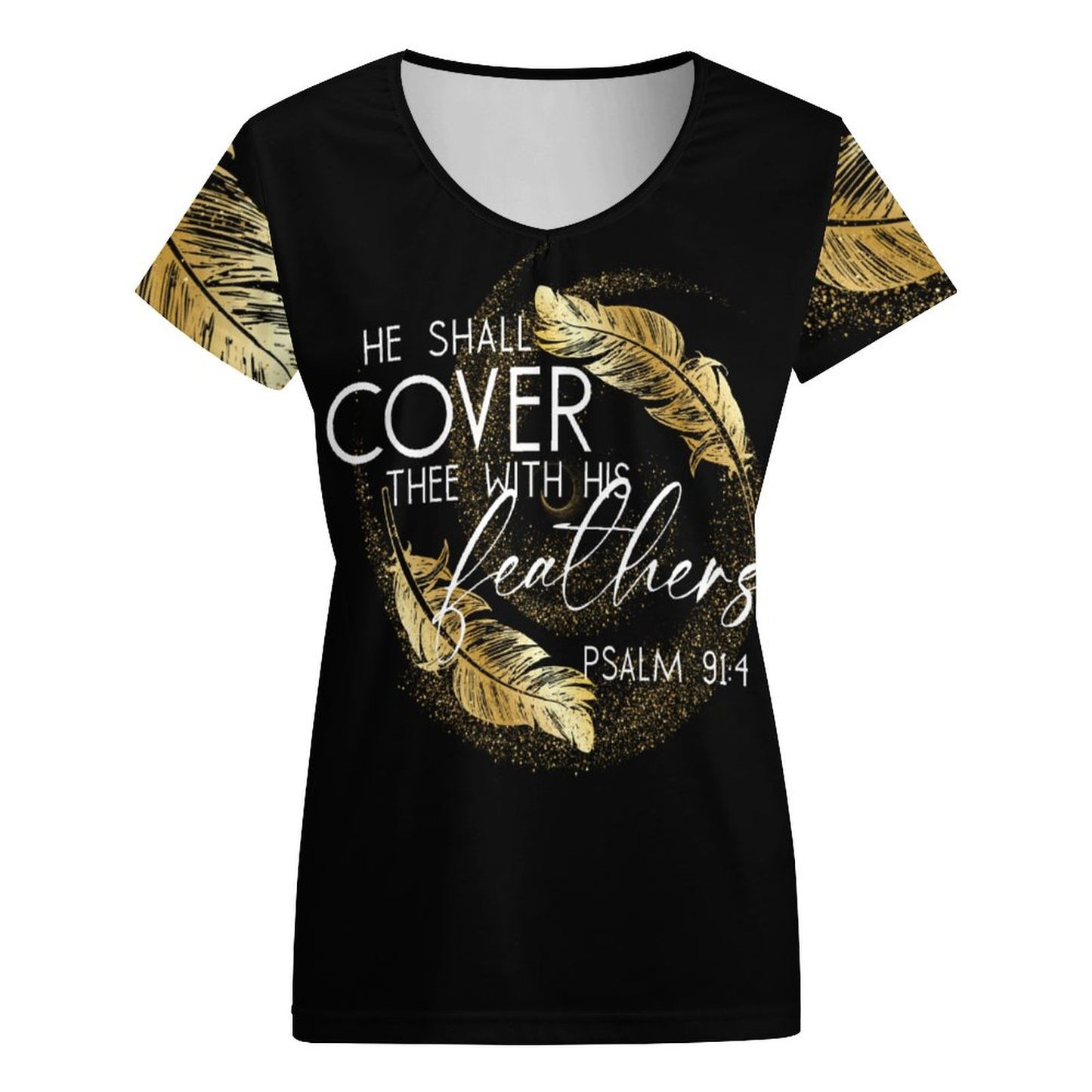 Covered in Feathers - Women's V-Neck T-Shirt