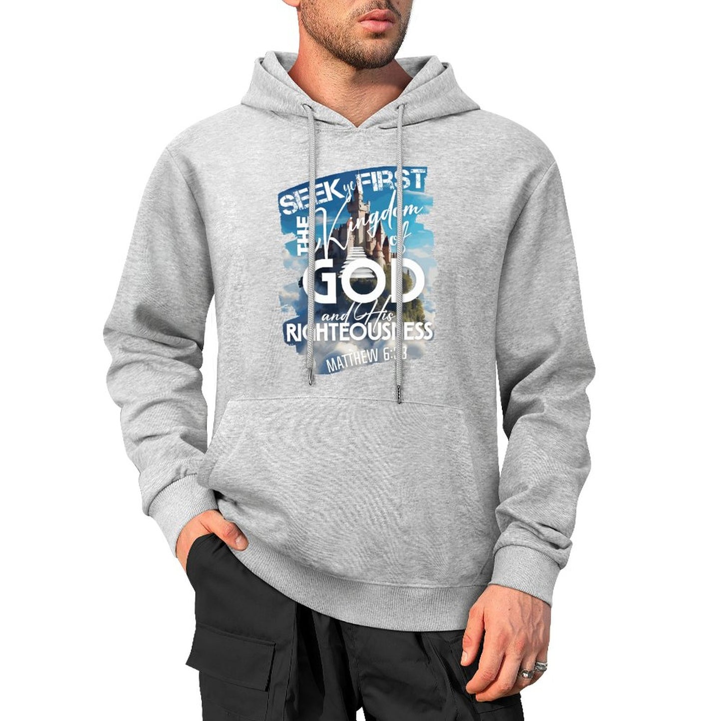 Kingdom of God - Cotton Hoodie with Pocket
