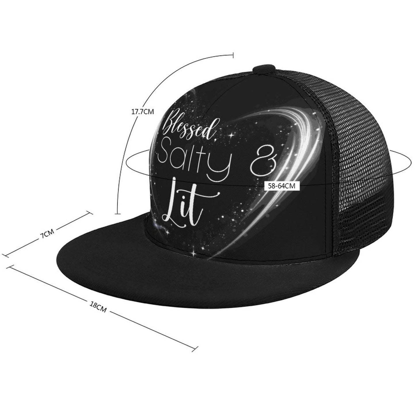 Salty & Lit (Matt. 5:13-14) - Flat Brim Trucker Hat