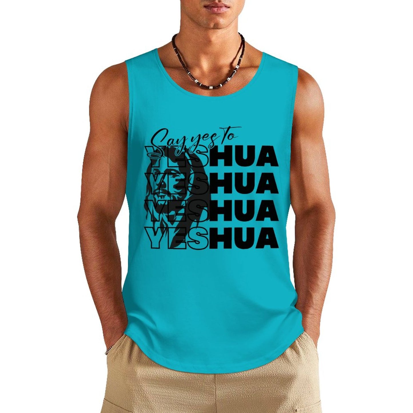 Say Yeshua - Men's Cotton Tank Top