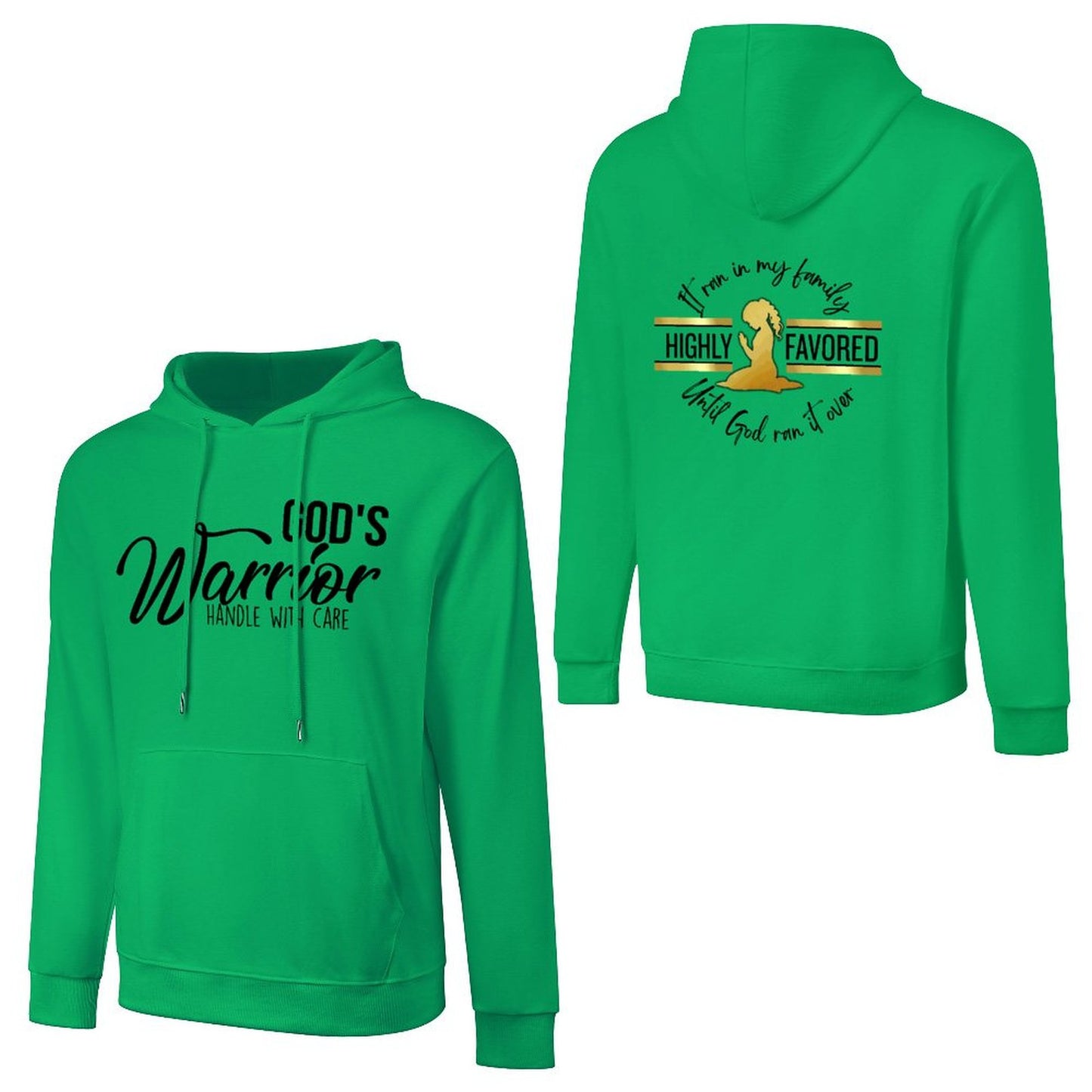 God's Favored - Cotton Hoodie with Pocket