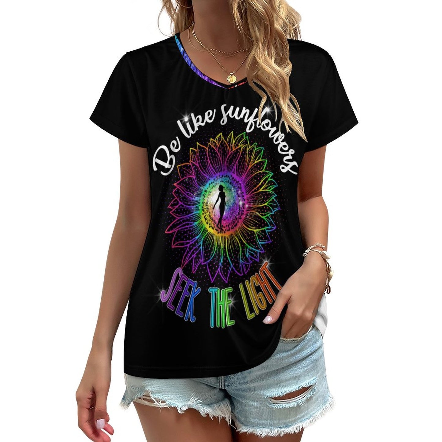 Sunflowers - Women's V-Neck T-Shirt