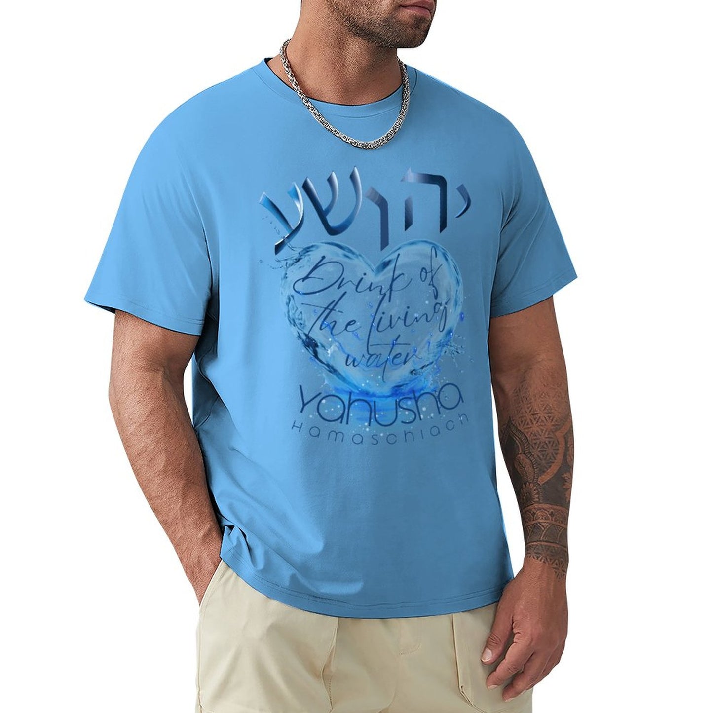 Yahusha, Living Waters - Men's Tee Shirt