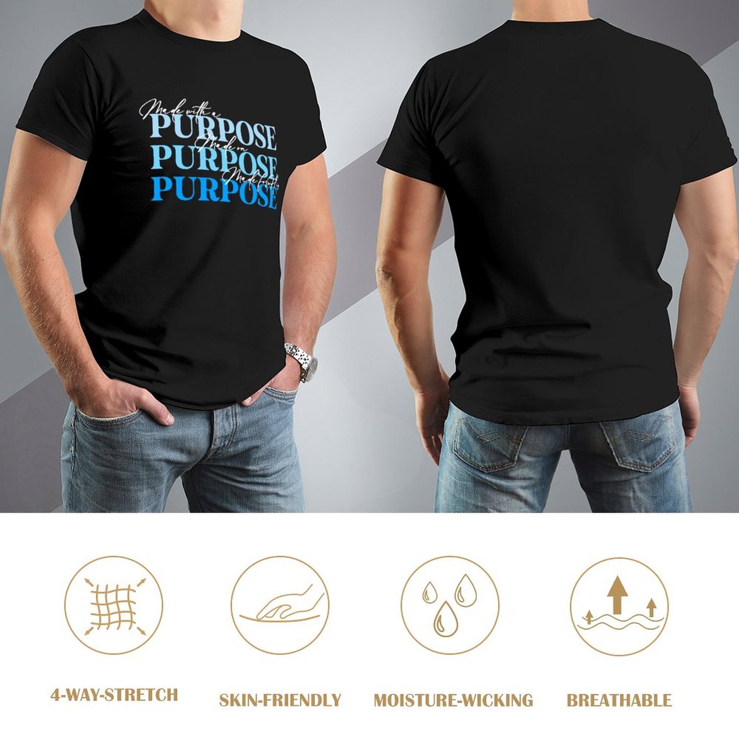Minimalist on Purpose - Men's Cotton Tee Shirt