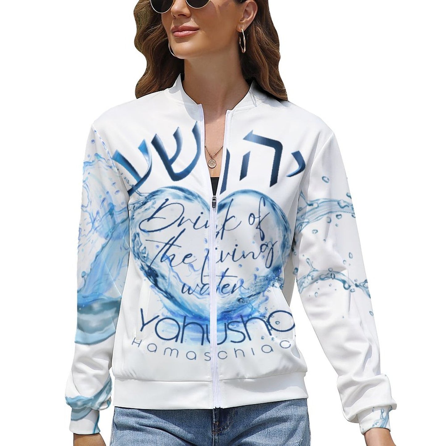 Living Waters, Yahusha - Women's Zipper Jacket LLJK