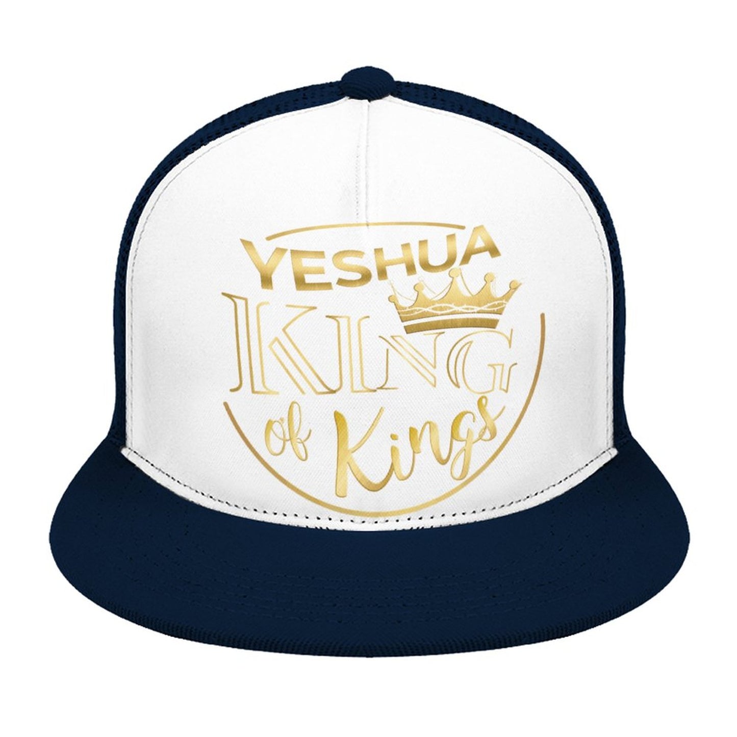 YESHUA, King of Kings - Flat Brim Trucker Hat