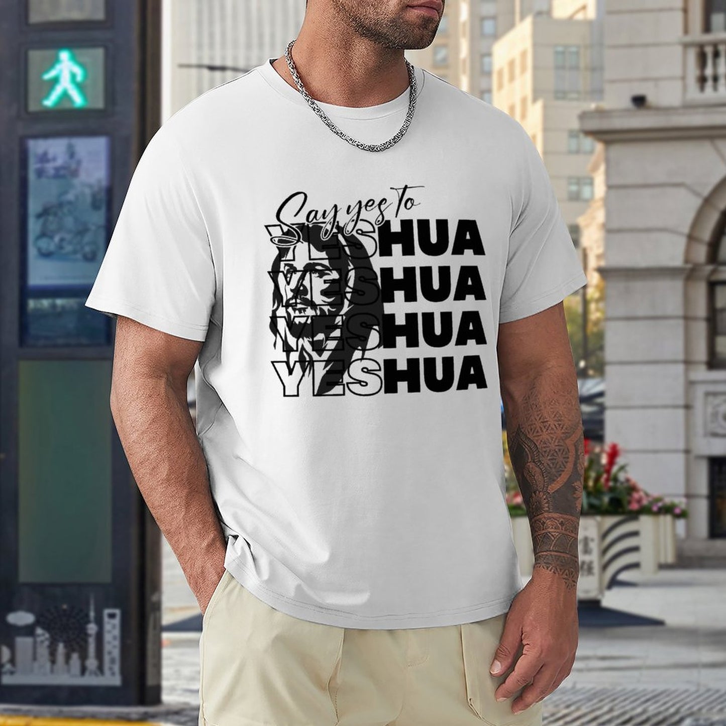 Say Yeshua - Men's Cotton Tee Shirt