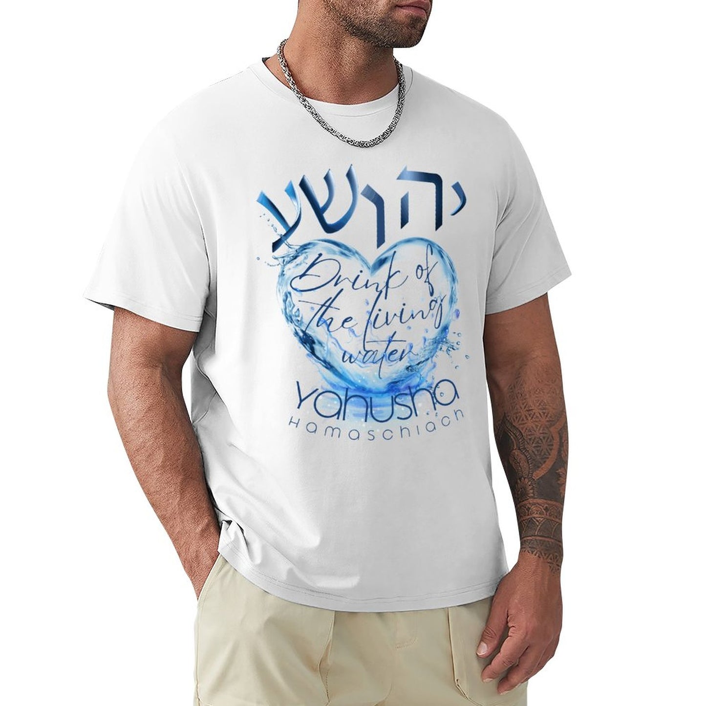 Yahusha, Living Waters - Men's Tee Shirt