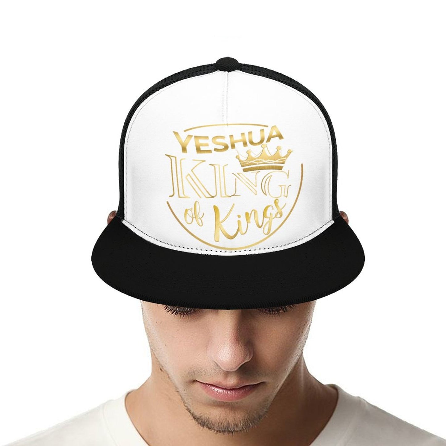 YESHUA, King of Kings - Flat Brim Trucker Hat