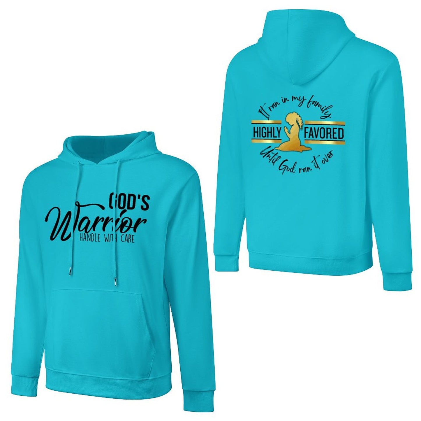 God's Favored - Cotton Hoodie with Pocket