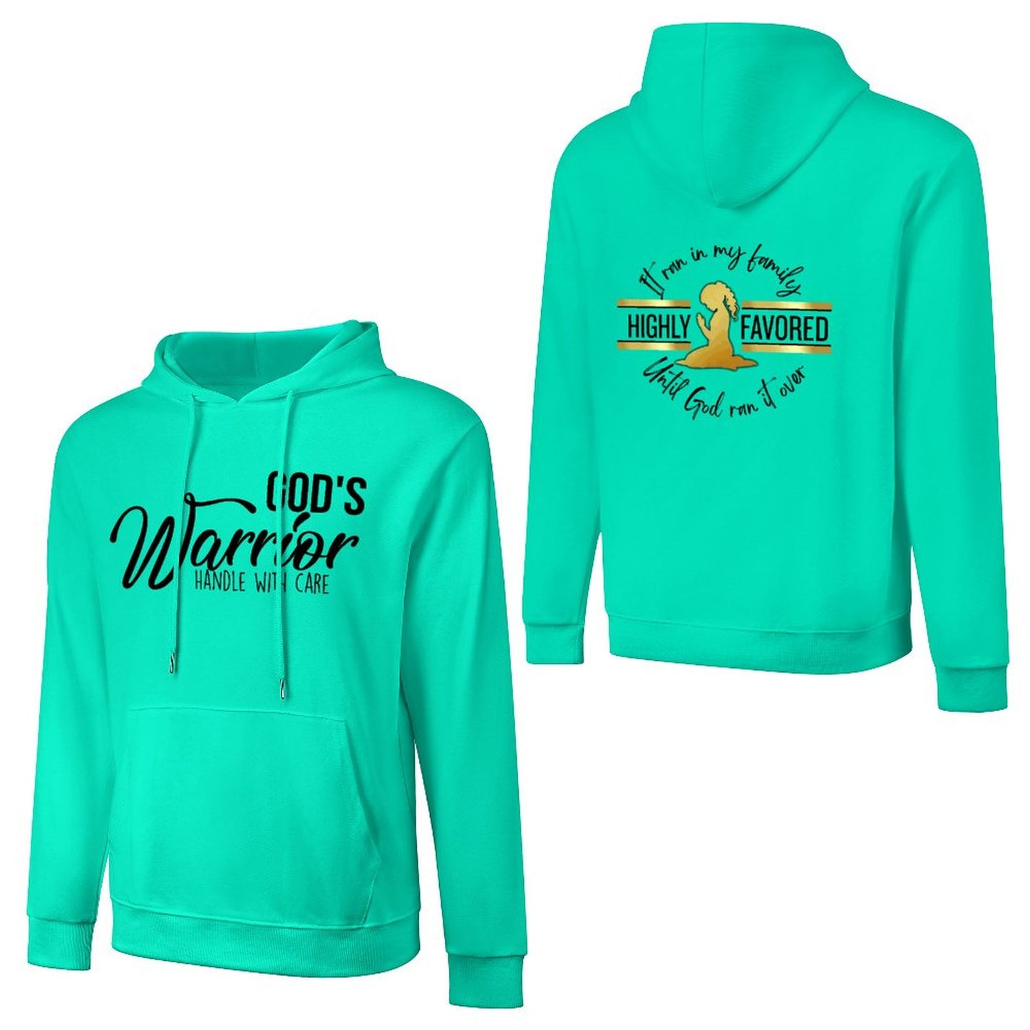 God's Favored - Cotton Hoodie with Pocket