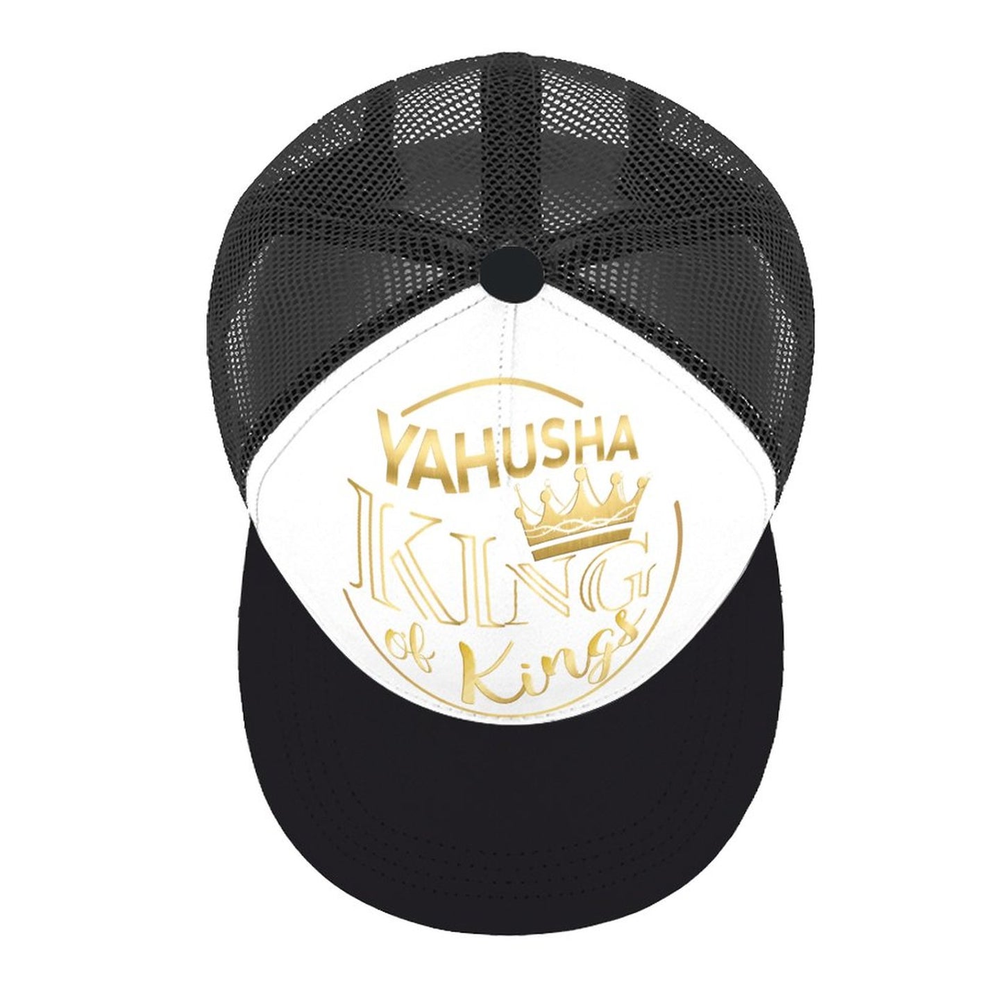 Yahusha, King of Kings - Flat Brim Trucker Hat
