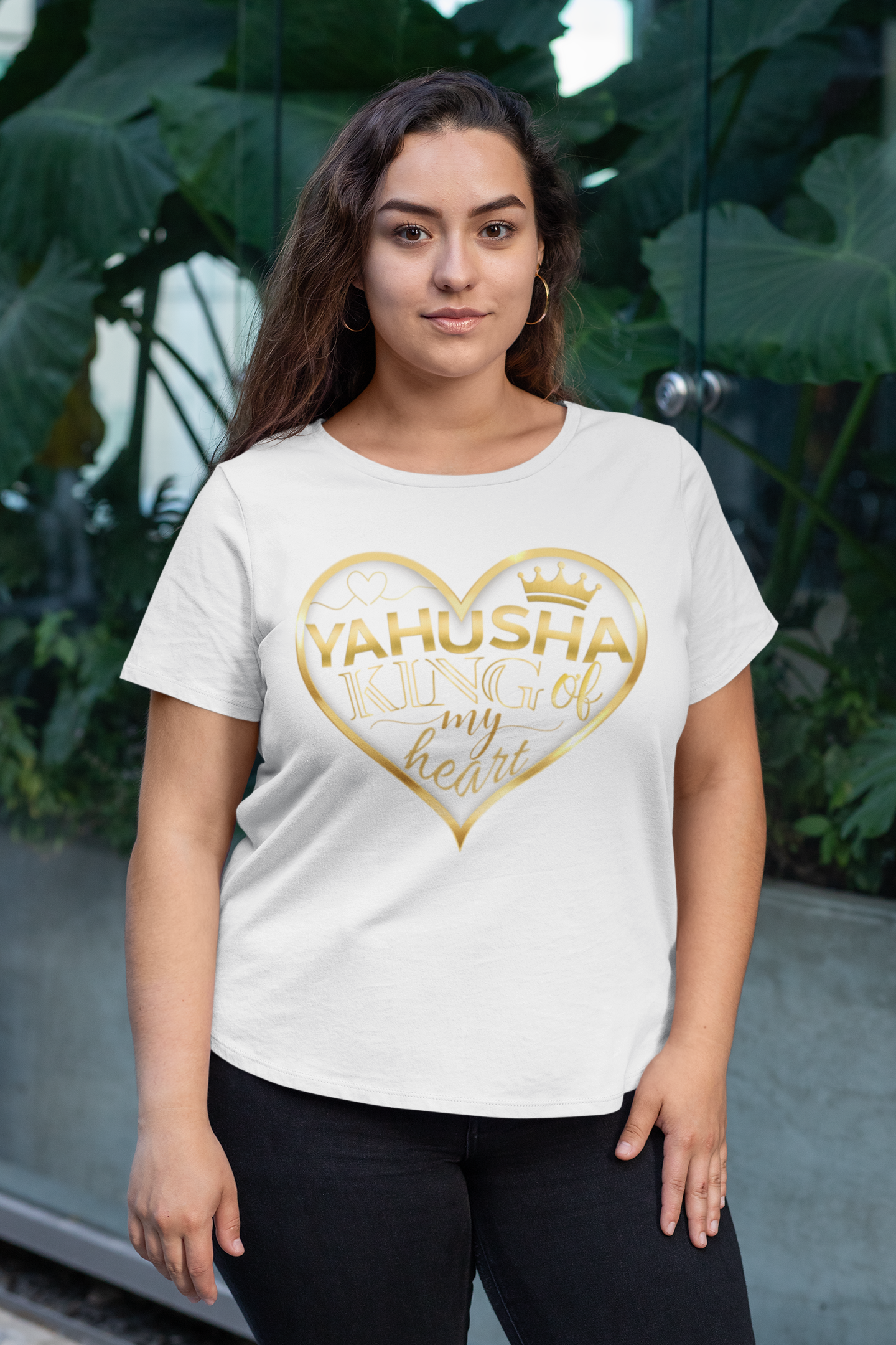 Yahusha, King of My <3 - Women's 100% Cotton Tee