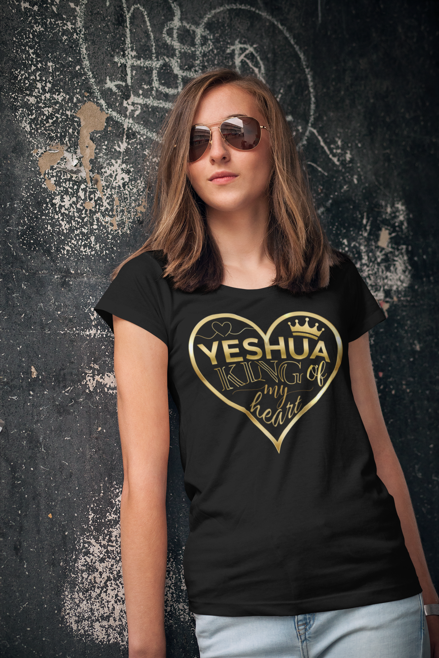 YESHUA, King of My <3 - Women's 100% Cotton Tee