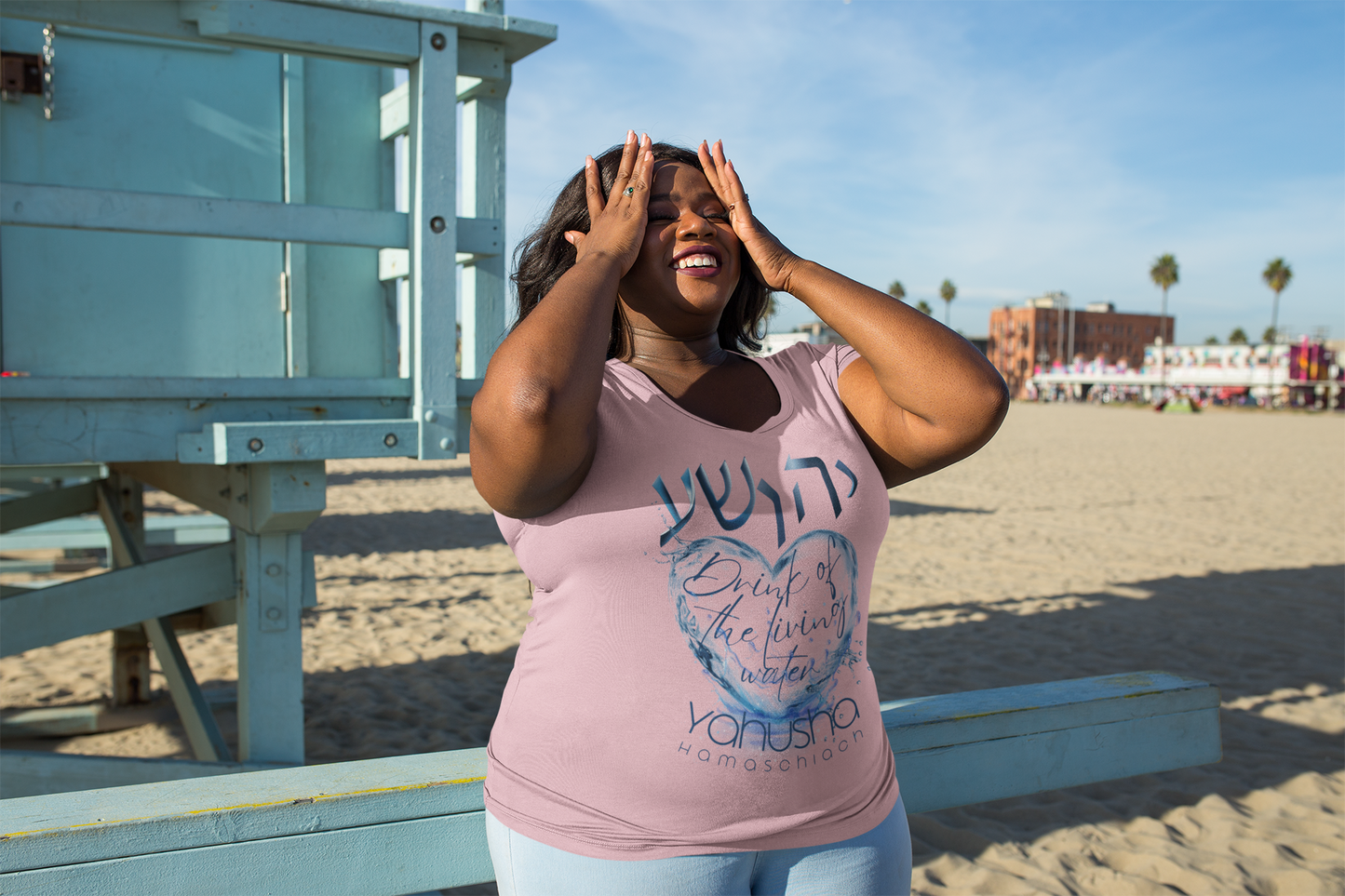 Living Waters, Yahusha - Women's 100% Cotton Tee