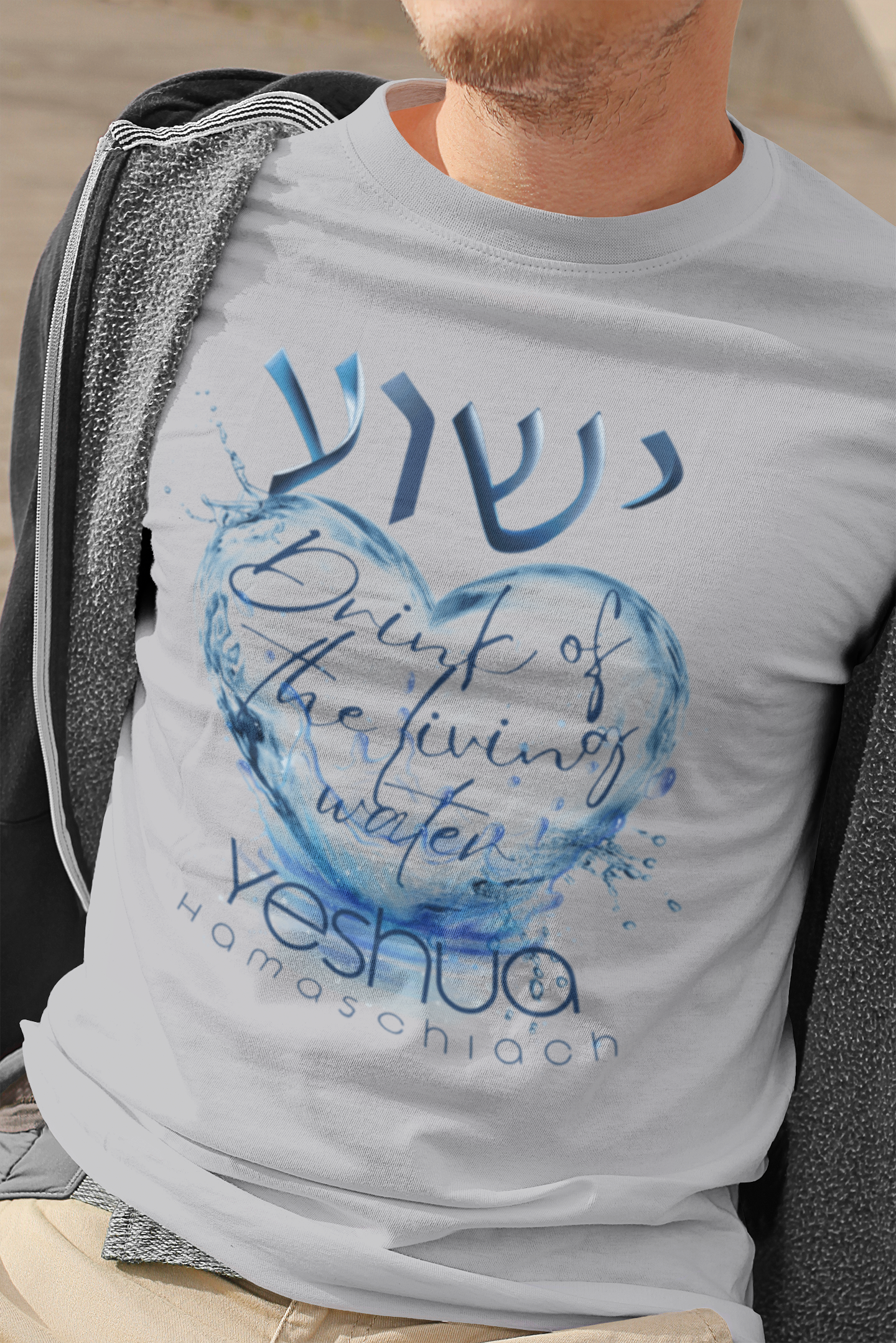 YESHUA, Living Waters - Men's Tee Shirt