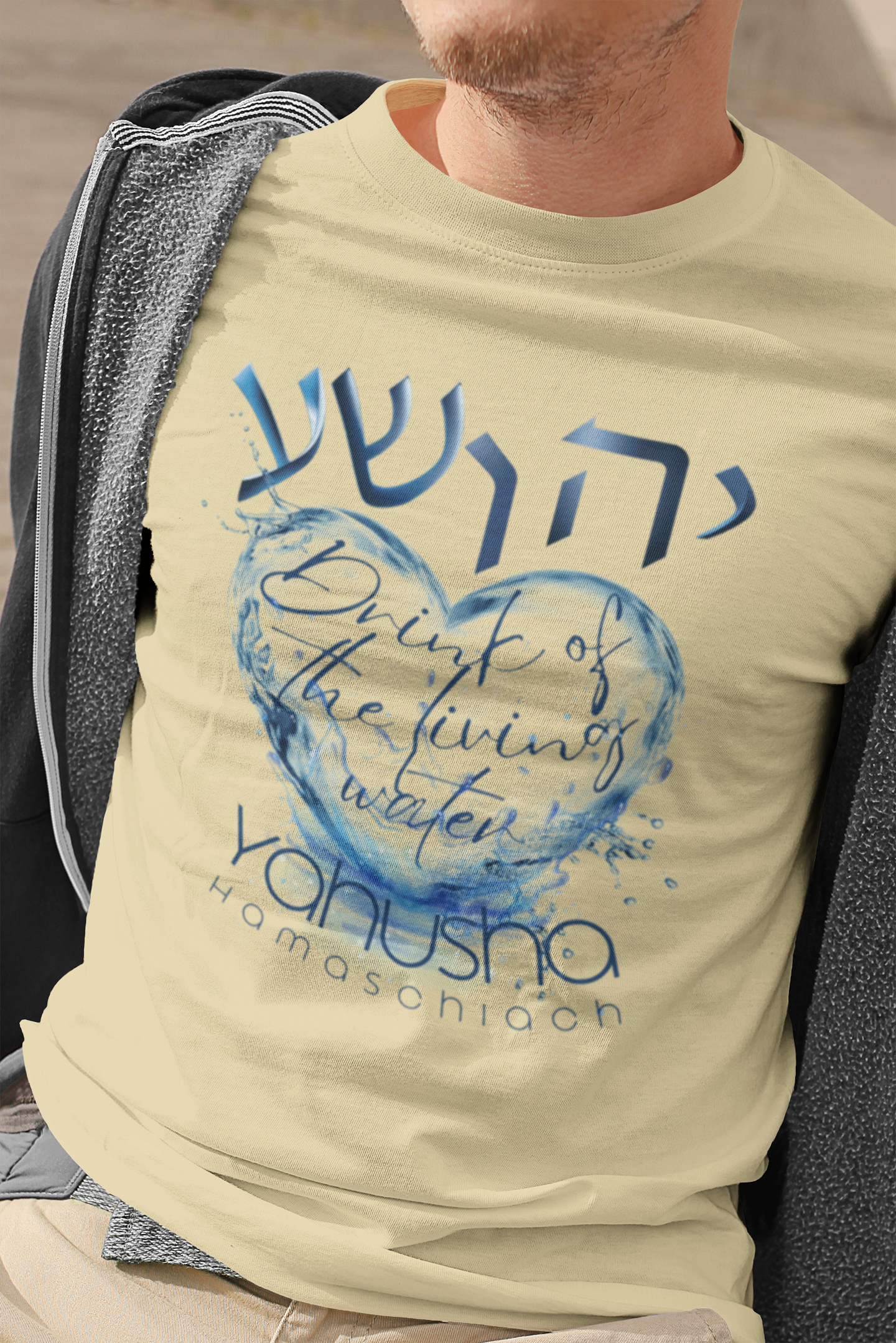 Yahusha, Living Waters - Men's Tee Shirt