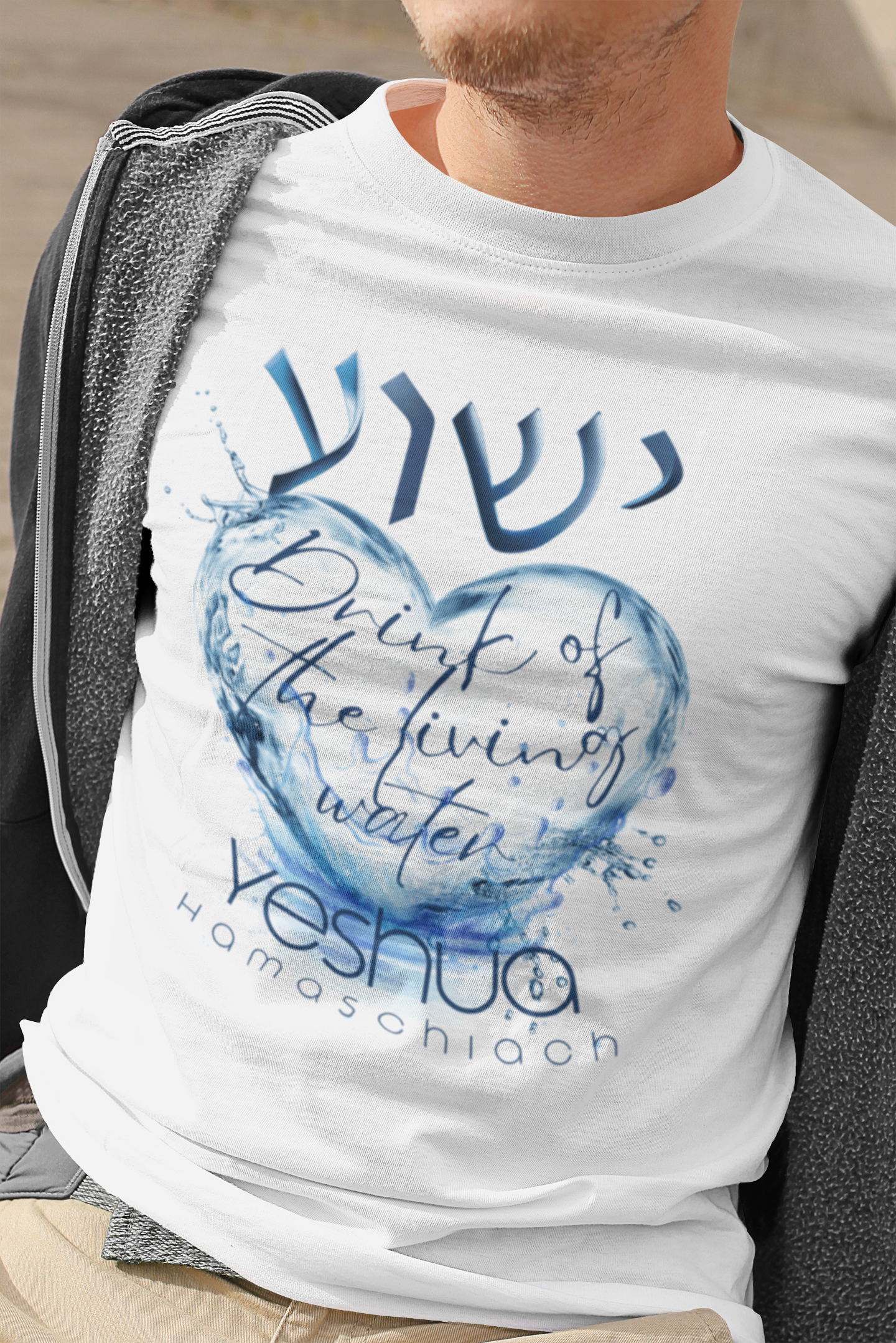 YESHUA, Living Waters - Men's Tee Shirt