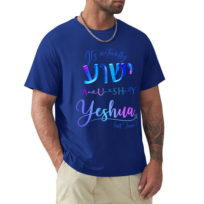 Actually YESHUA - Men's Cotton Tee Shirt