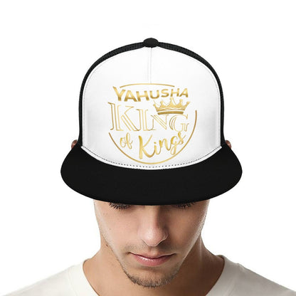 Yahusha, King of Kings - Flat Brim Trucker Hat
