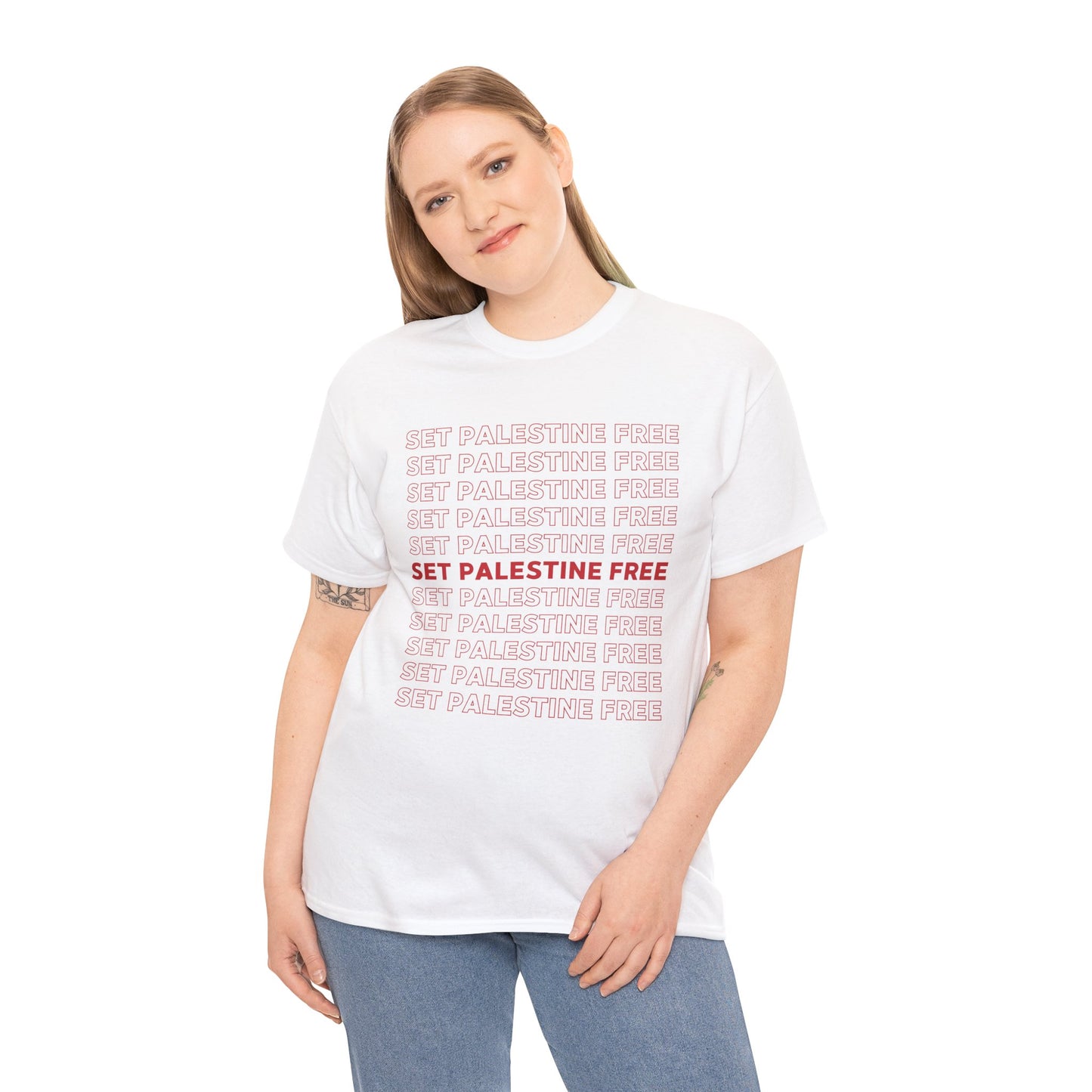 Set Palestine Free - Unisex Cotton Tee