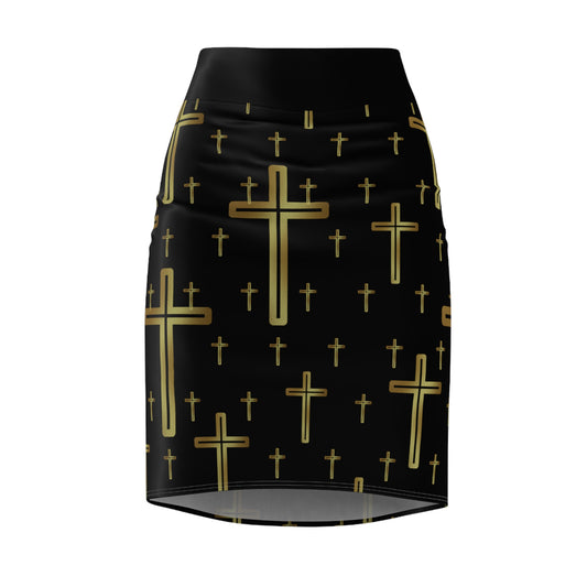 Crosses - Pencil Skirt