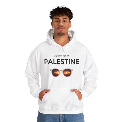 2 Eyes On Palestine - Unisex Hooded Sweatshirt