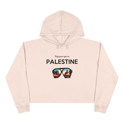 Eyes on Palestine - Crop Hoodie