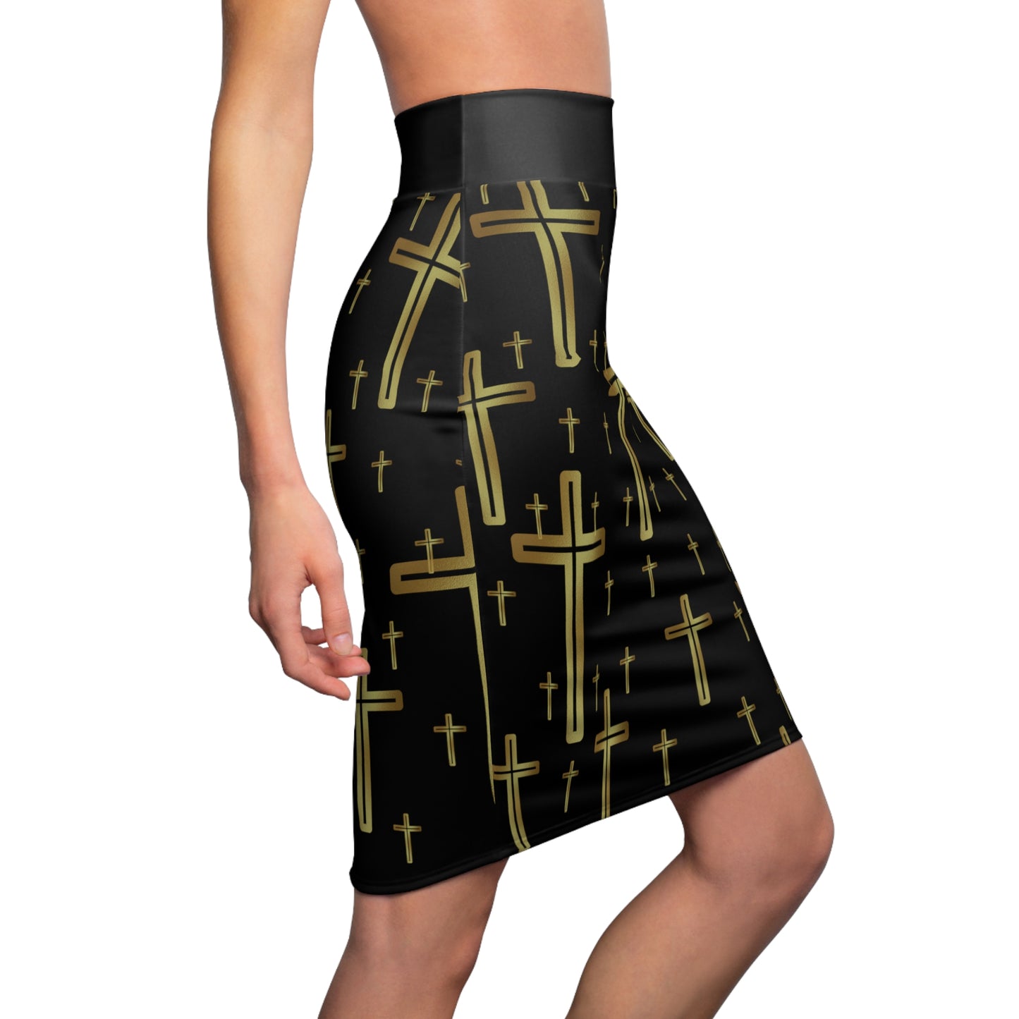 Crosses - Pencil Skirt
