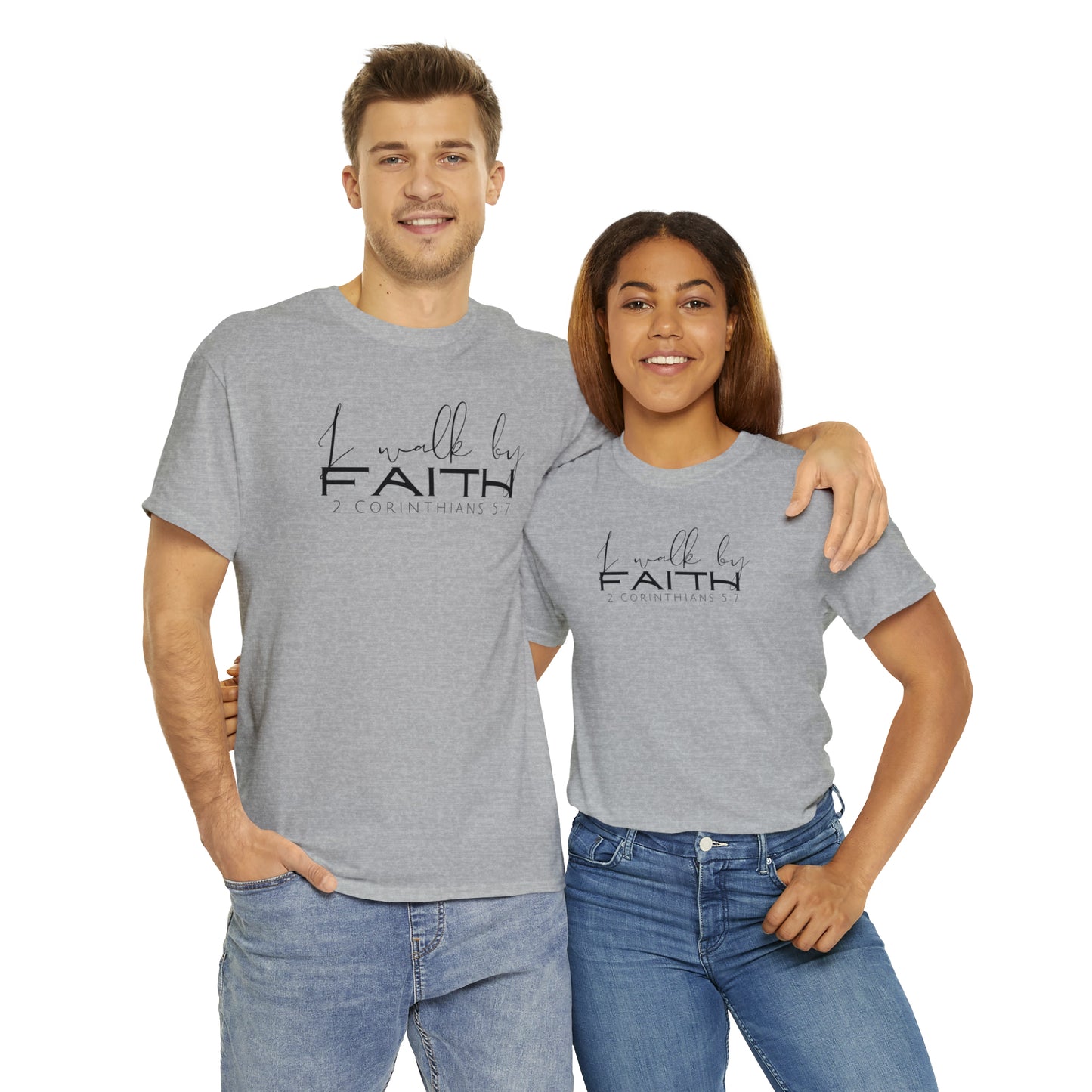 By Faith - Heavy Cotton Tee (Unisex)