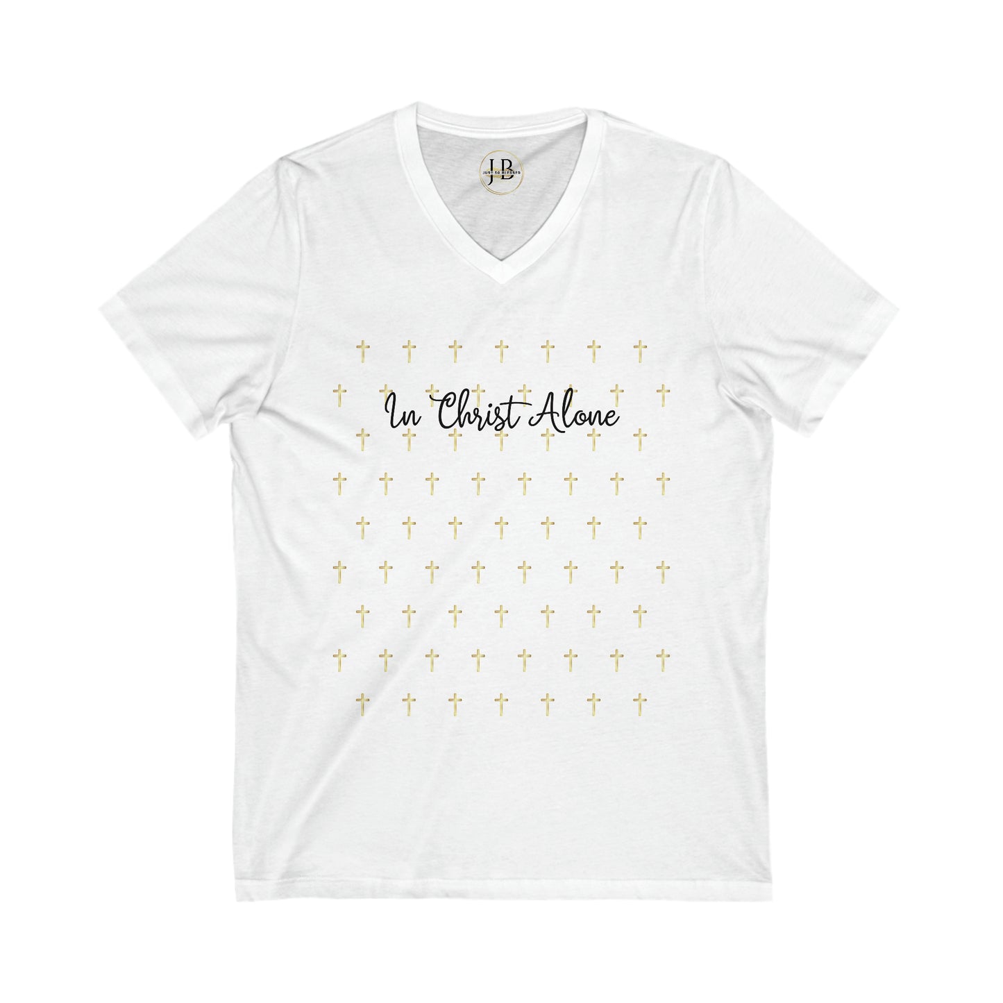 In Christ Alone - Jersey V-Neck Tee