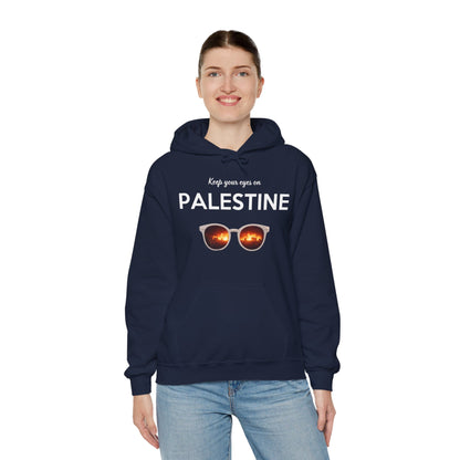2 Eyes On Palestine - Unisex Hooded Sweatshirt