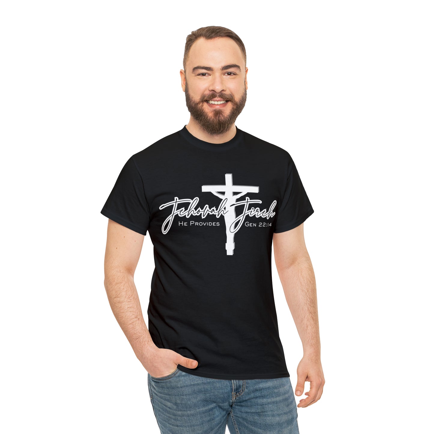 Jireh, Gen. 22:14 - Heavy Cotton Tee (Unisex)