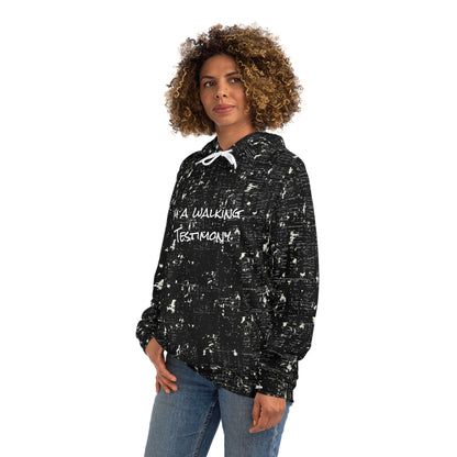 Walking Testimony (Black) - Fashion Hoodie