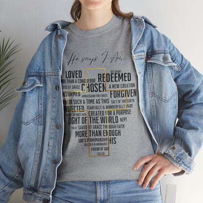 Loved, Chosen, His - Heavy Cotton Tee (Unisex)