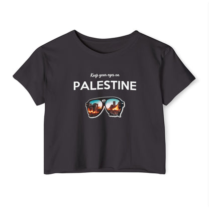 Eyes On Palestine - Women's Festival Crop Top