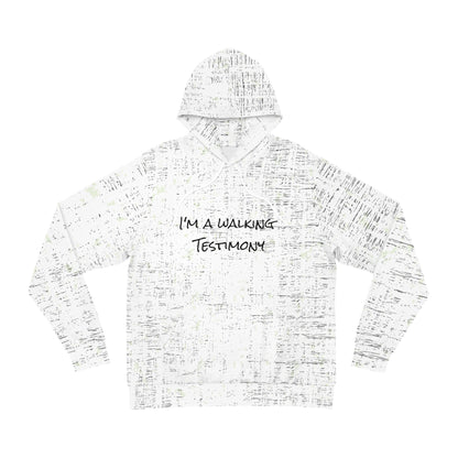 Walking Testimony (White) - Fashion Hoodie