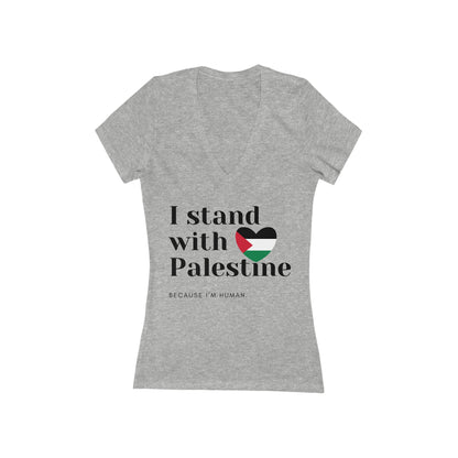 Because I'm Human - Women's Deep V-Neck Tee