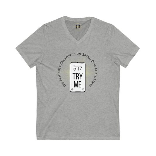 Try Me - Jersey V-Neck Tee (Unisex)