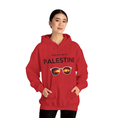 2 Eyes On Palestine - Unisex Hooded Sweatshirt