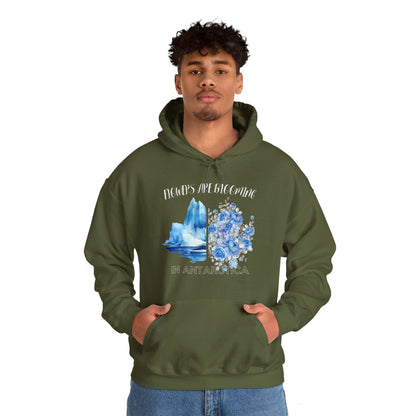 Flowers Are Blooming in Antarctica - Unisex Hooded Sweatshirt