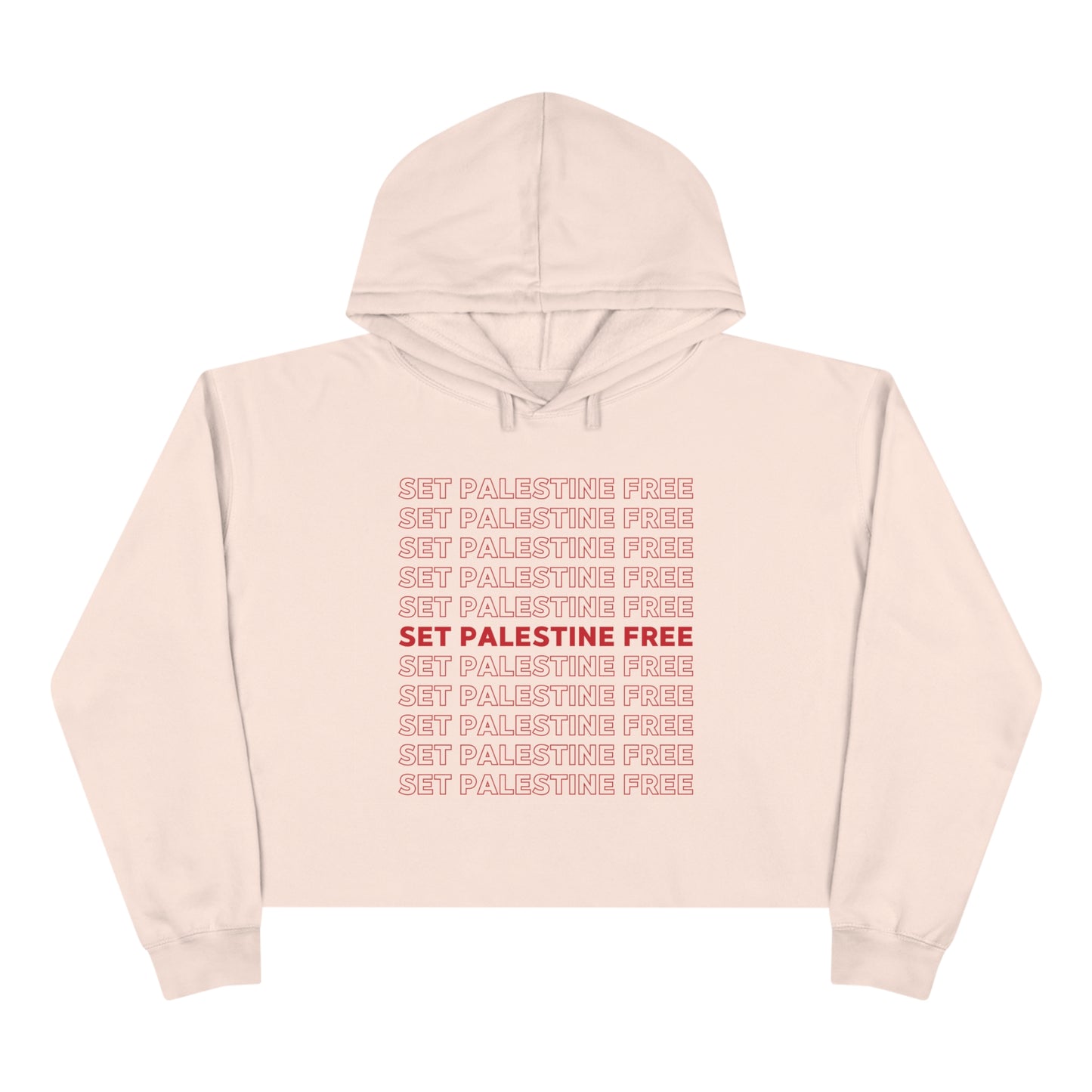 Set Palestine Free - Crop Hoodie