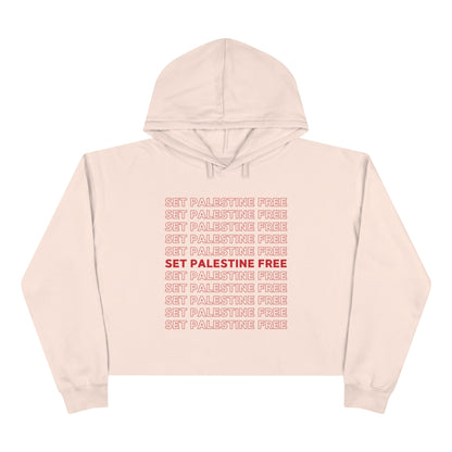 Set Palestine Free - Crop Hoodie