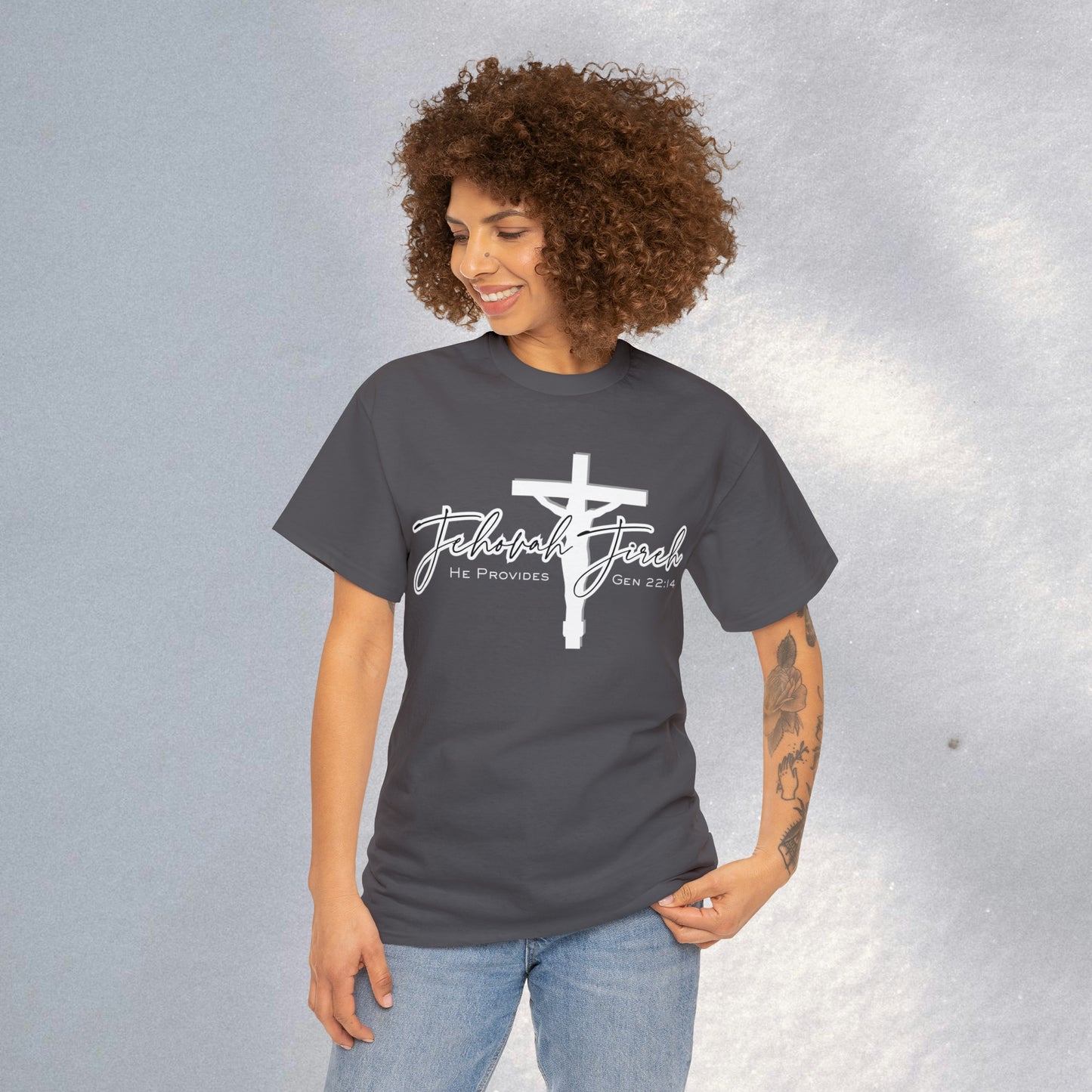 Jireh, Gen. 22:14 - Heavy Cotton Tee (Unisex)