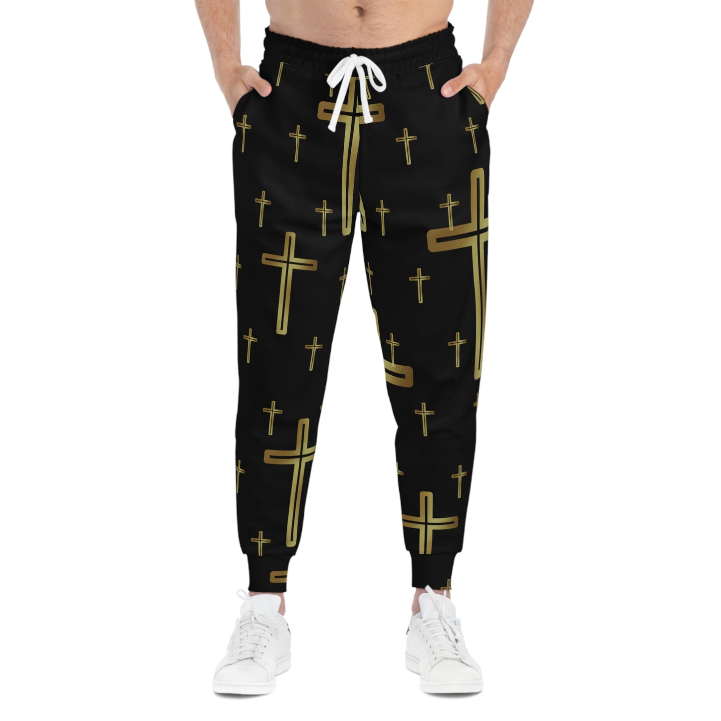 Crossed (Black) - Athletic Joggers