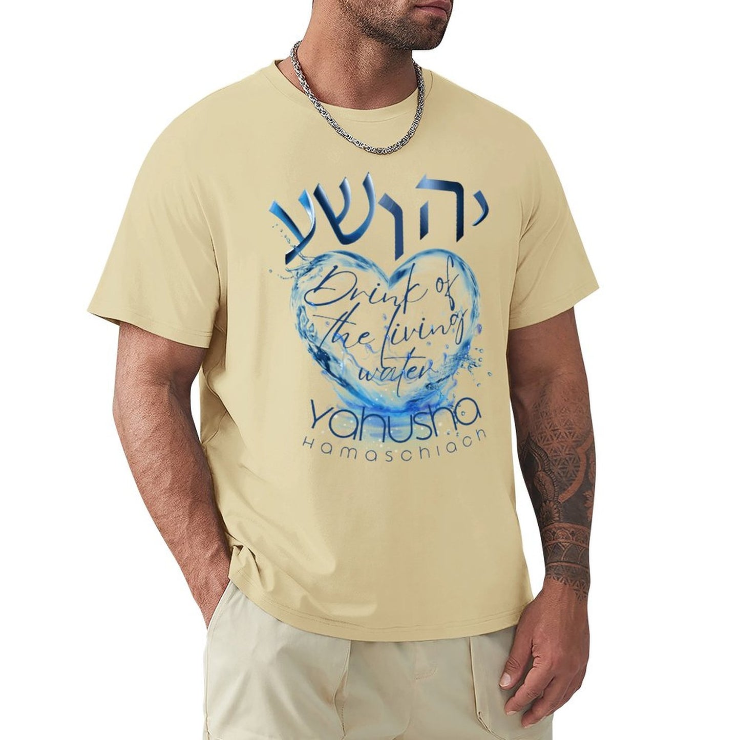Yahusha, Living Waters - Men's Tee Shirt
