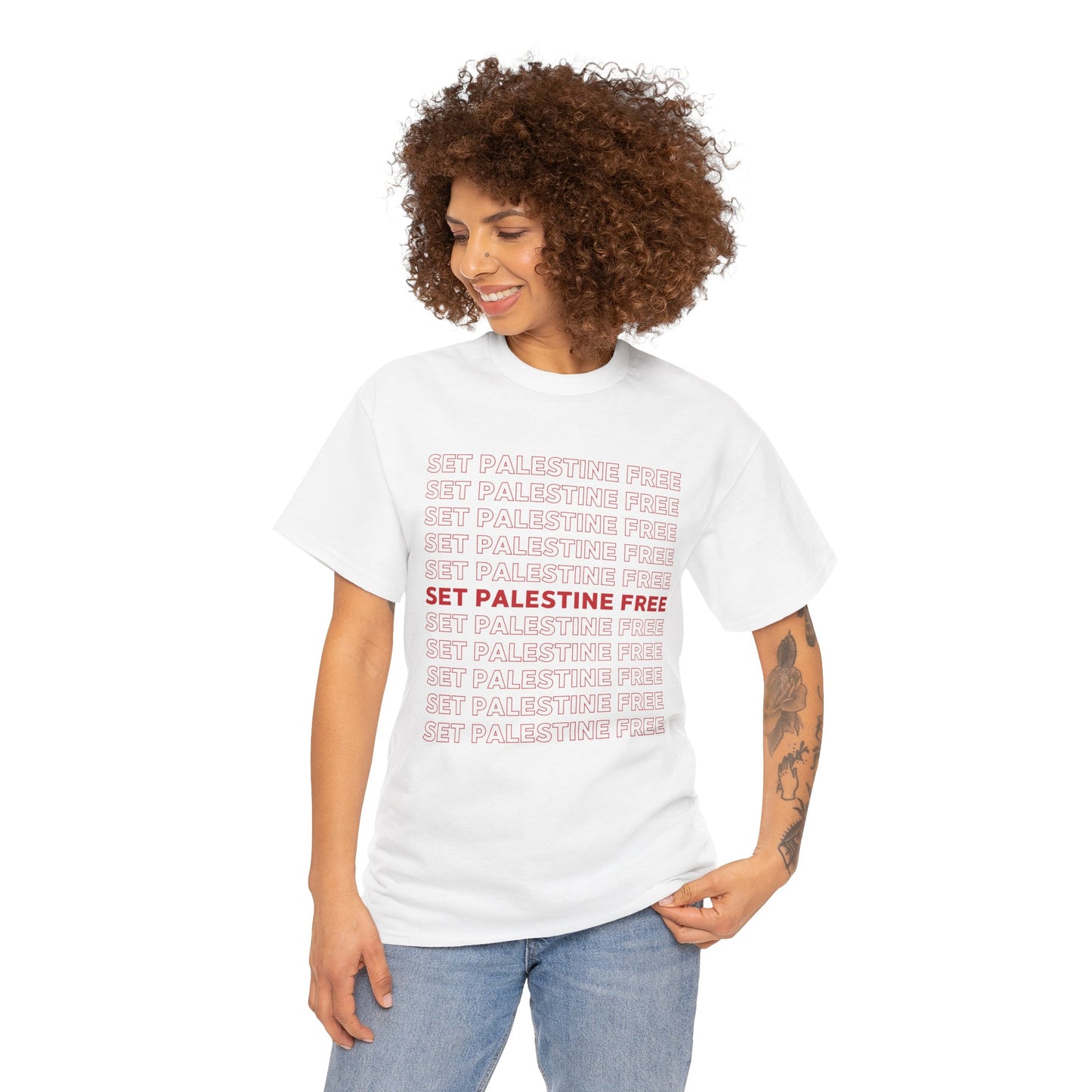 Set Palestine Free - Unisex Cotton Tee